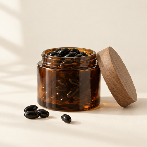 Viori Amber Bamboo Jar