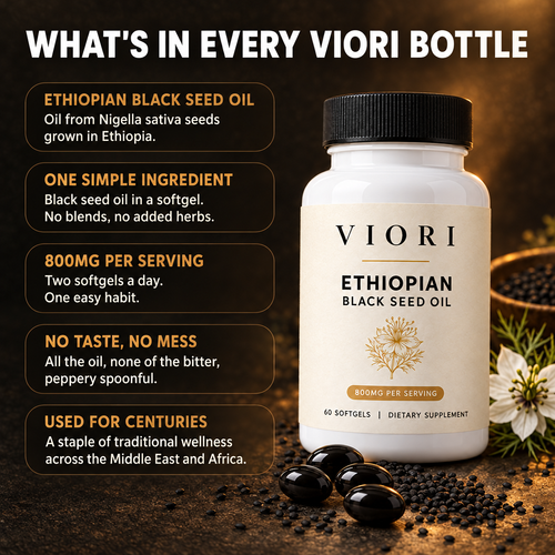 Viori Ethiopian Black Seed Oil Softgels