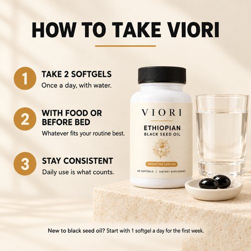 Viori Ethiopian Black Seed Oil Softgels