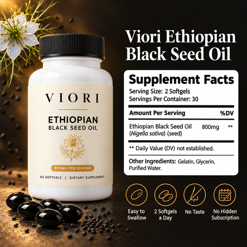 Viori Ethiopian Black Seed Oil Softgels